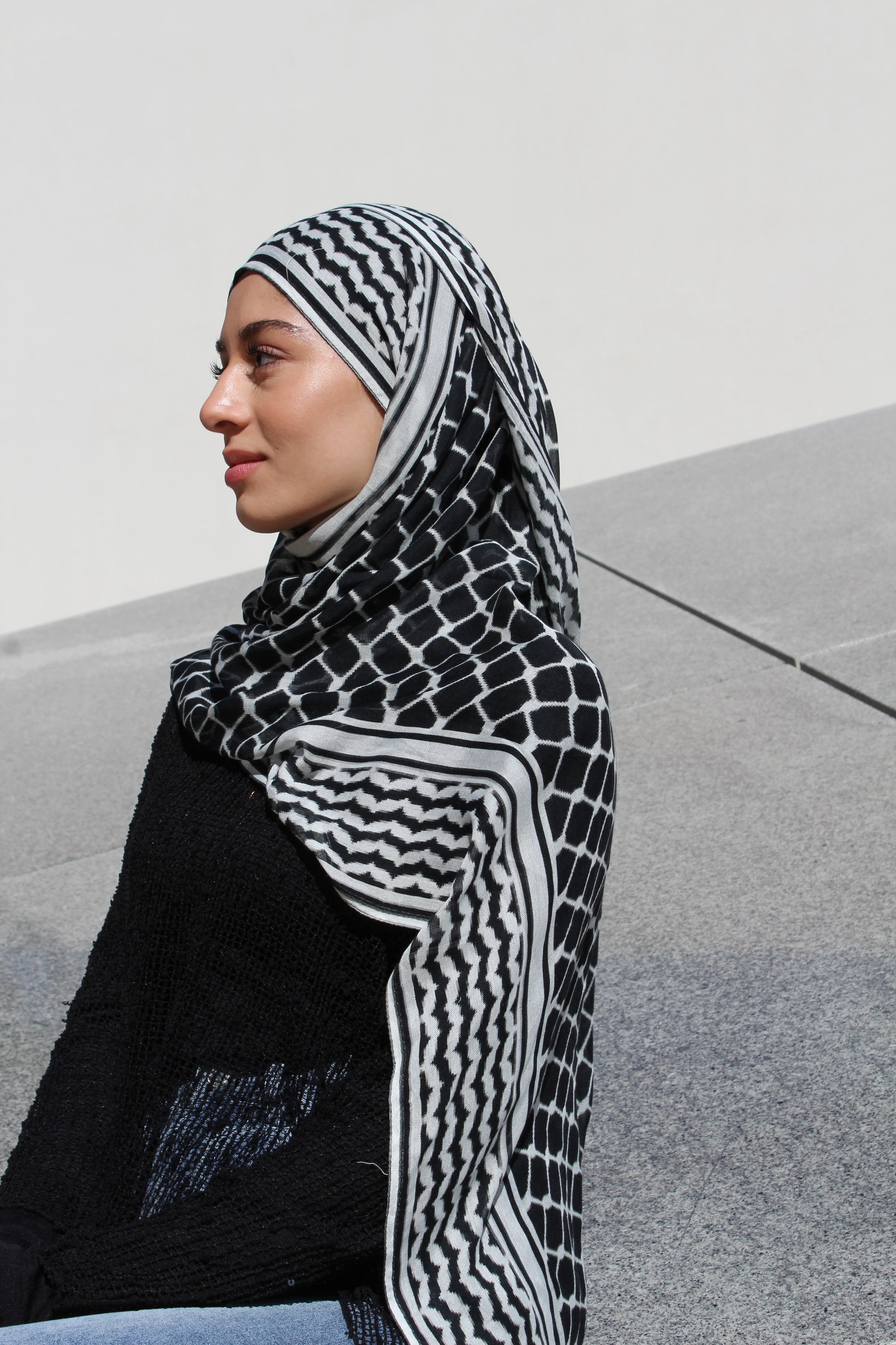 Black Kuffiyeh Scarf