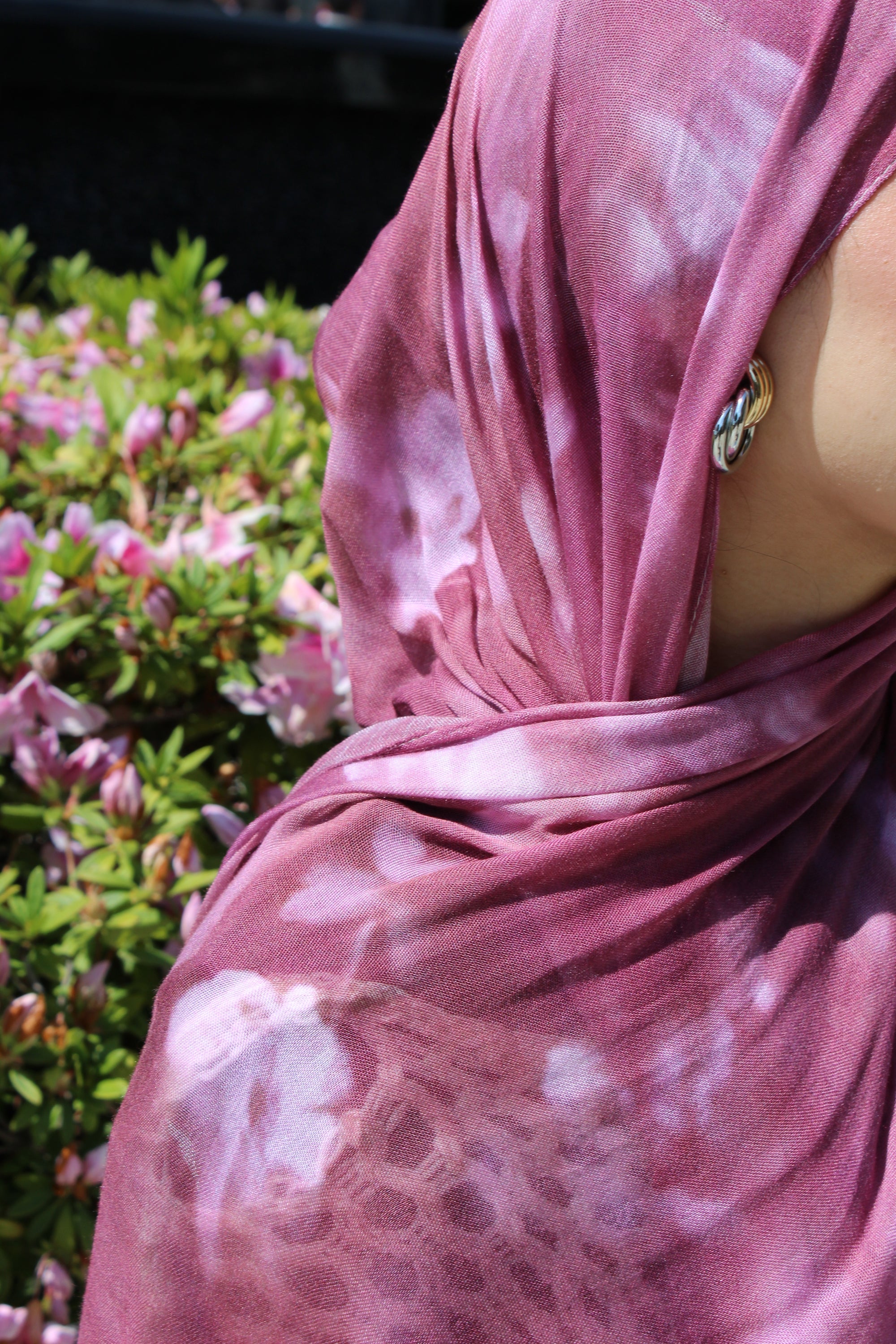 Fushcia Floral Scarf