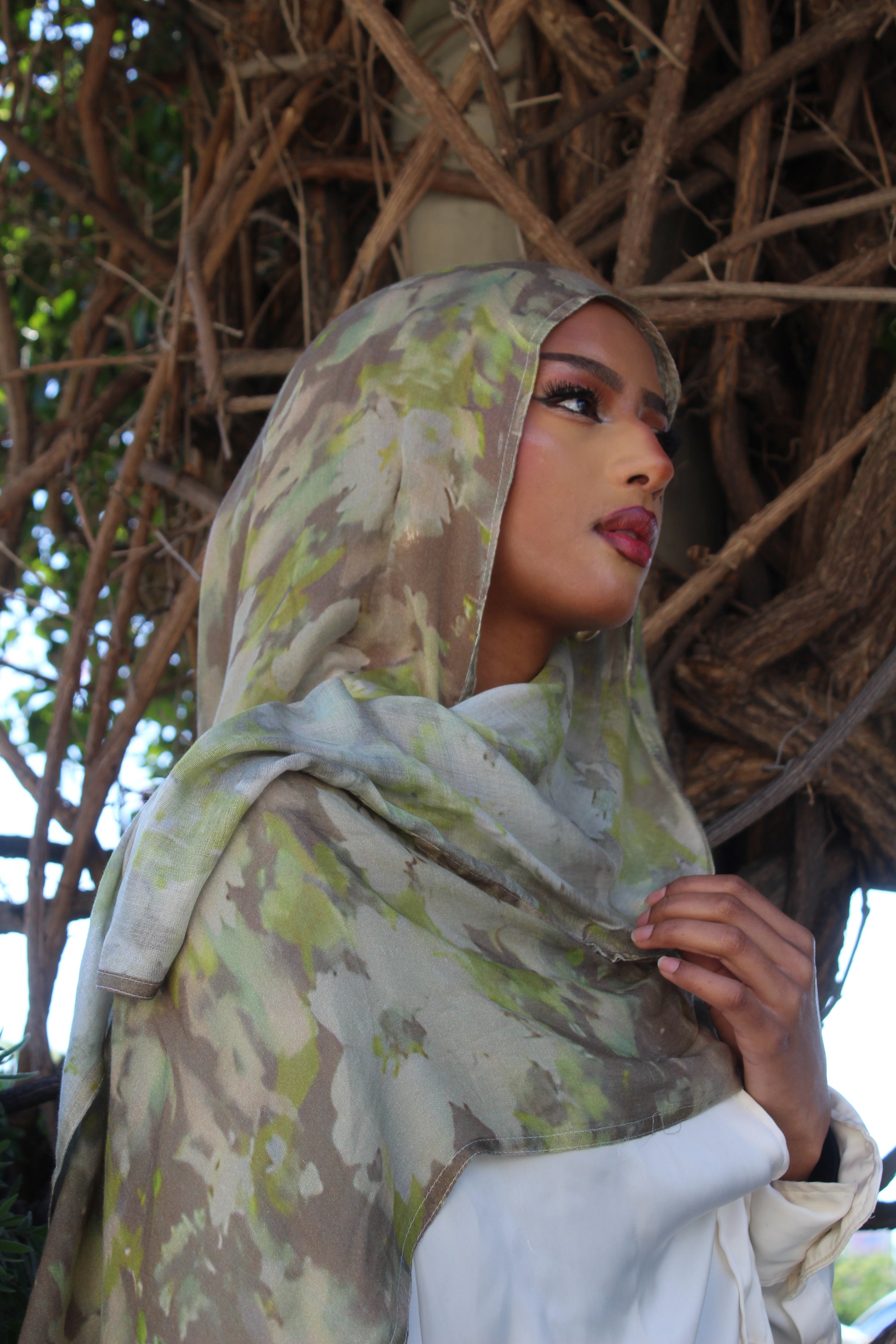 Olive Blossom Scarf