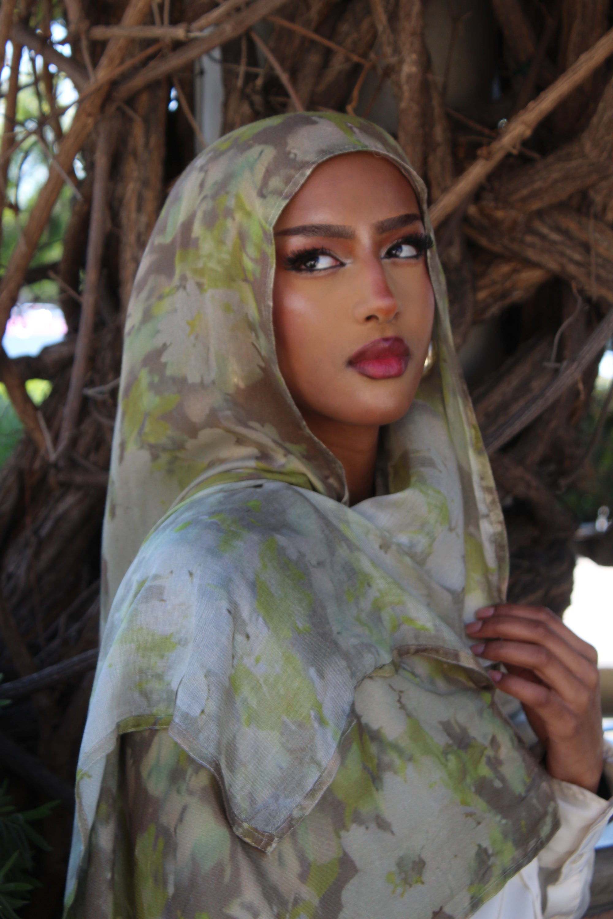 Olive Blossom Scarf