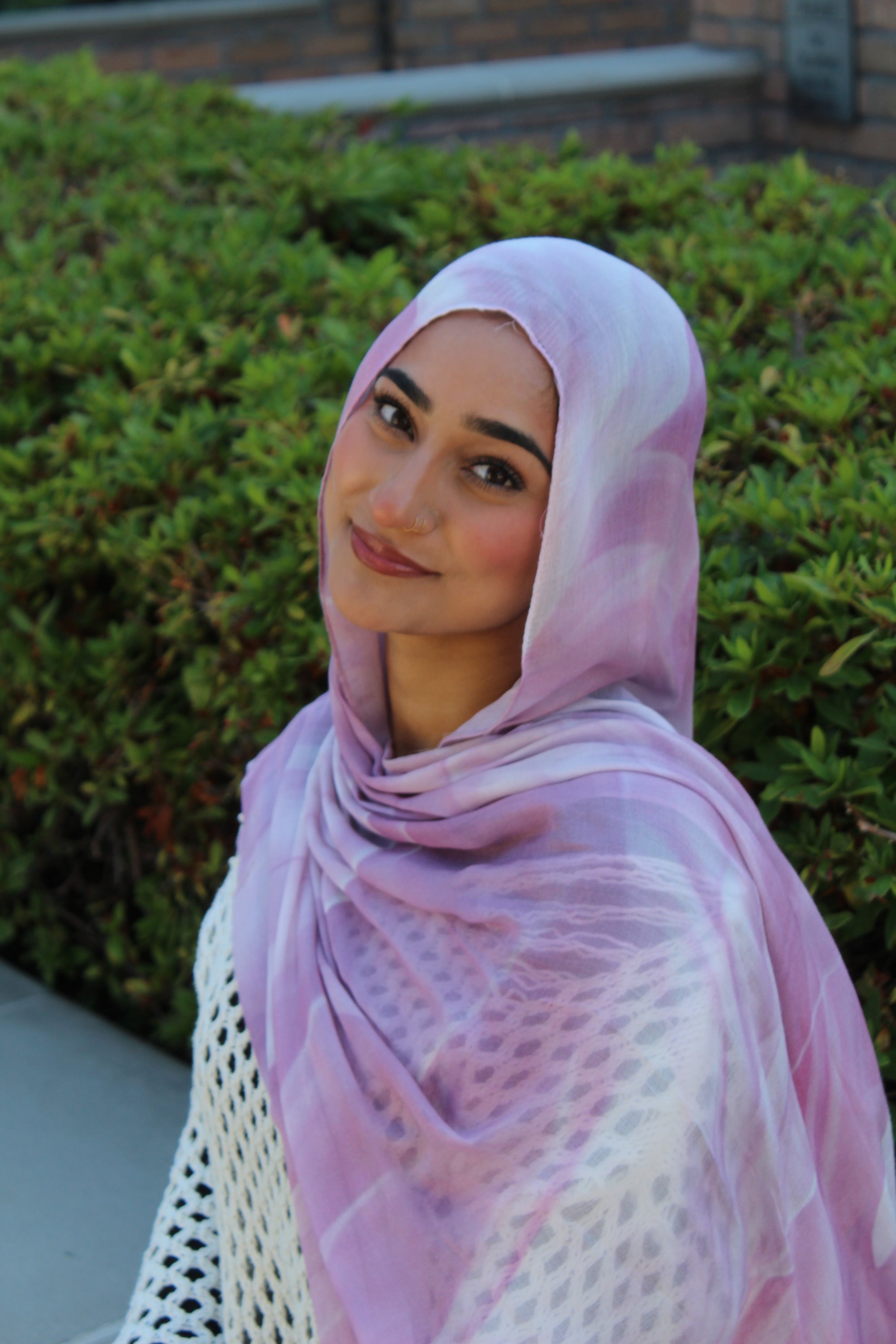 Orchid Smoke Scarf