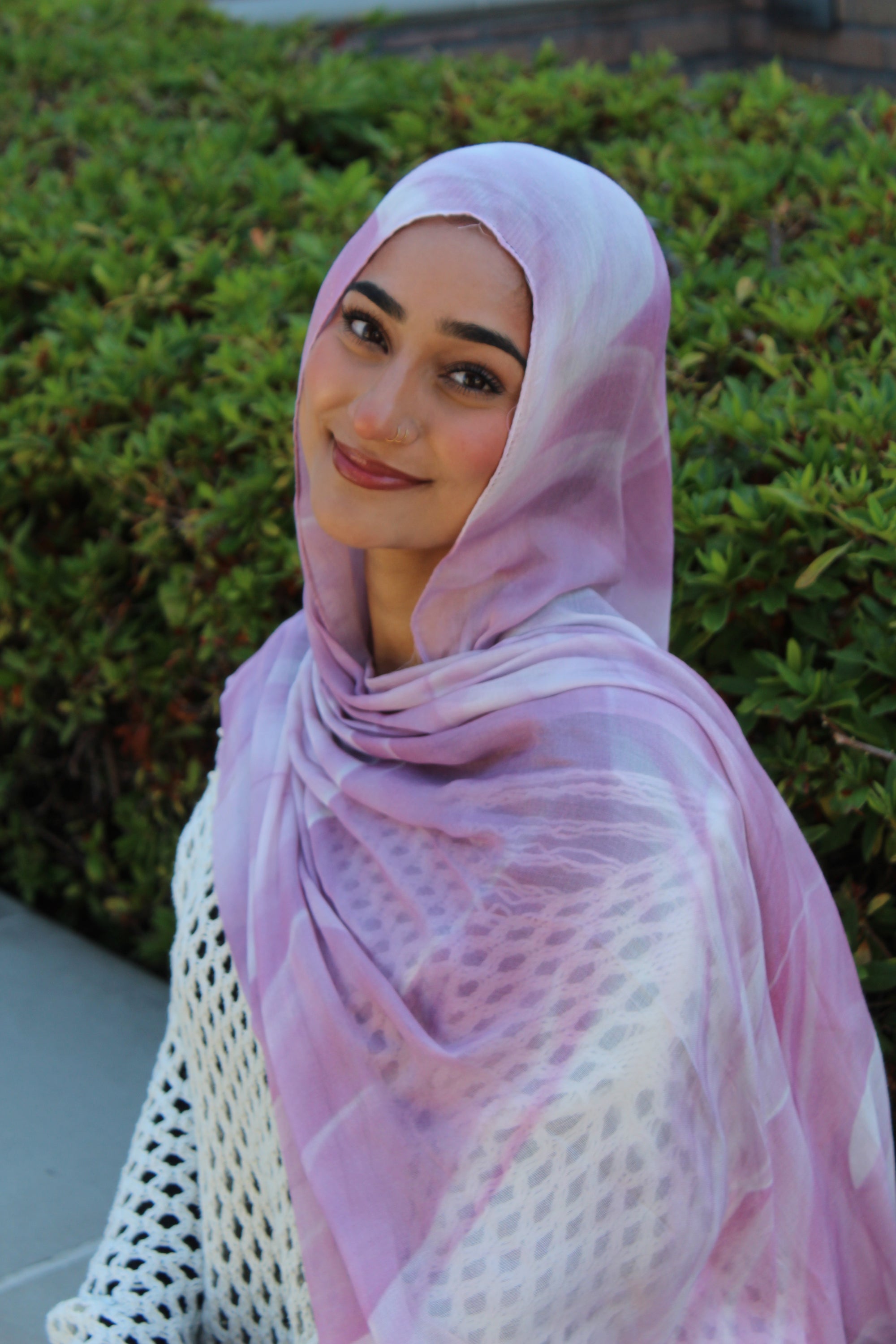 Orchid Smoke Scarf
