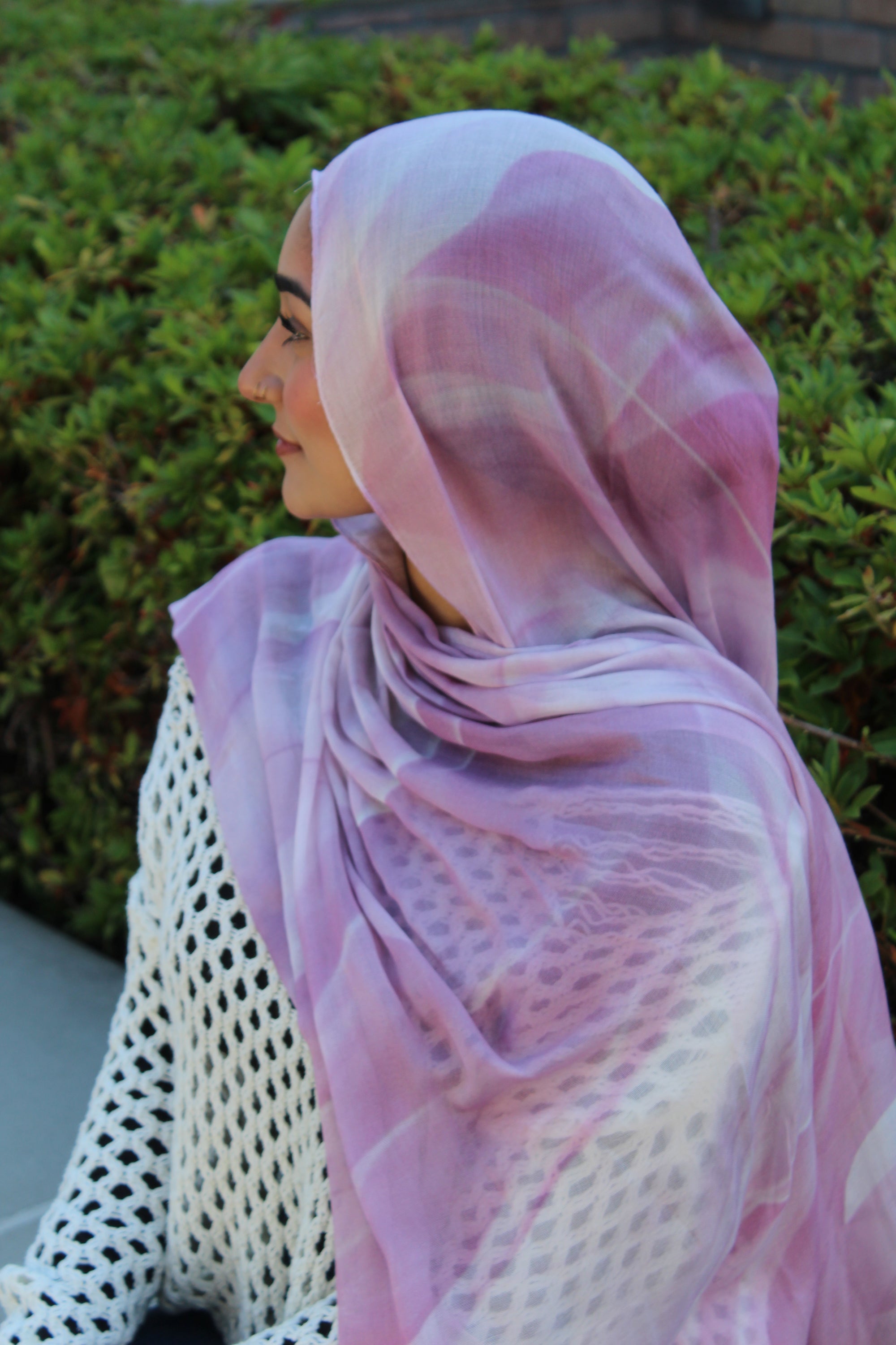 Orchid Smoke Scarf