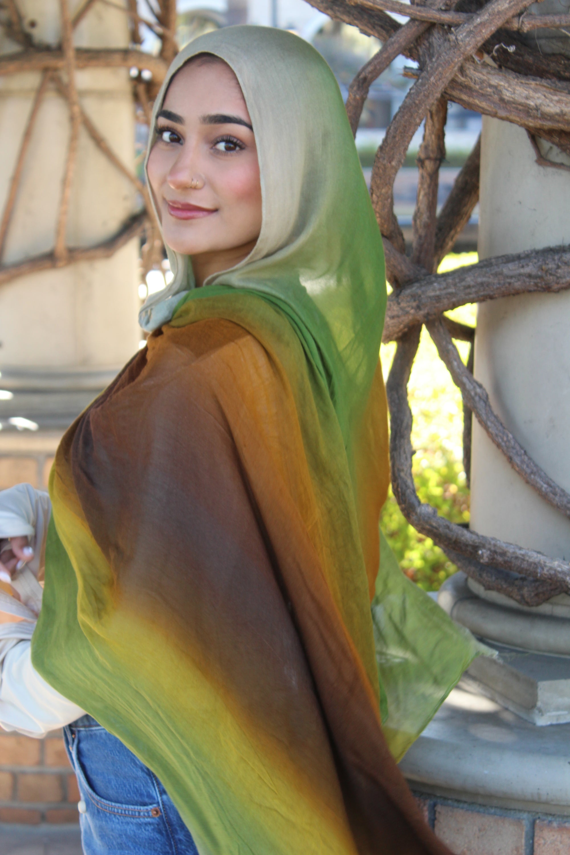 Desert Olive Ombré Scarf