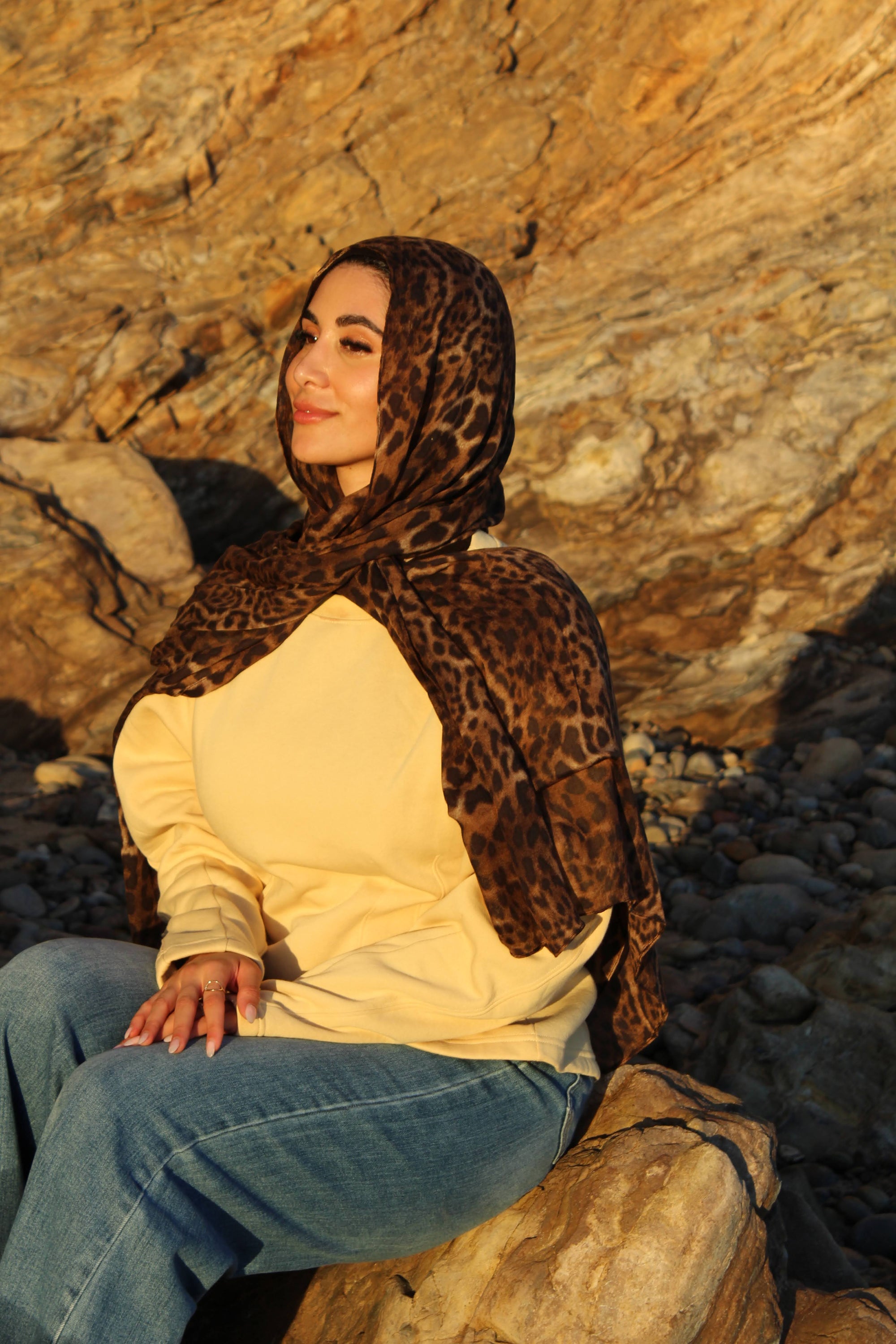 Amara Leopard Scarf