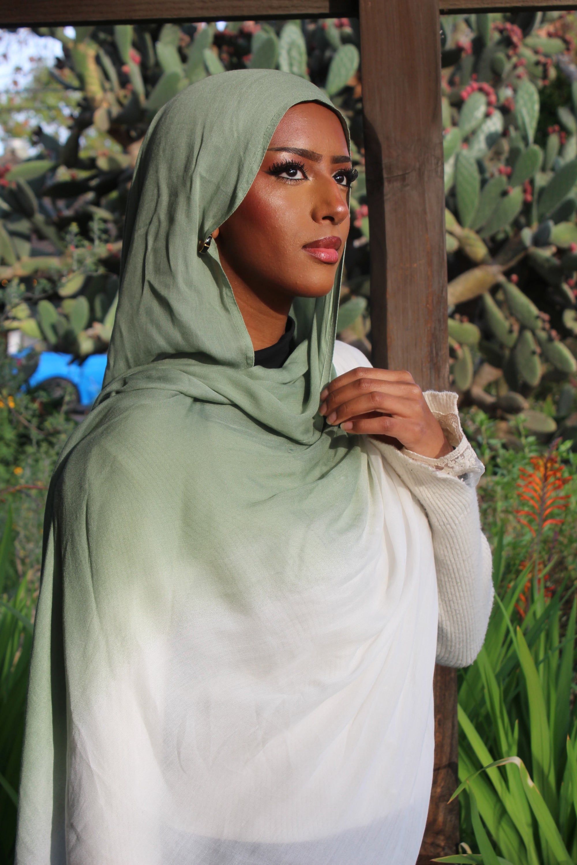 Mist Sage Ombré Scarf