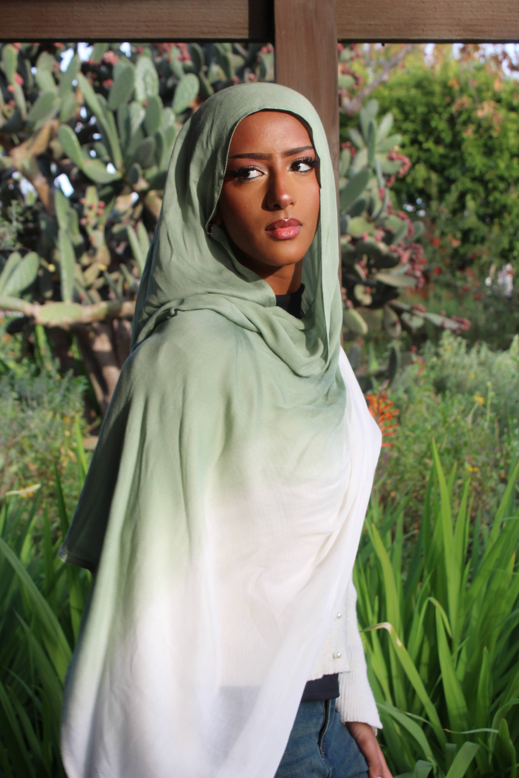 Mist Sage Ombré Scarf