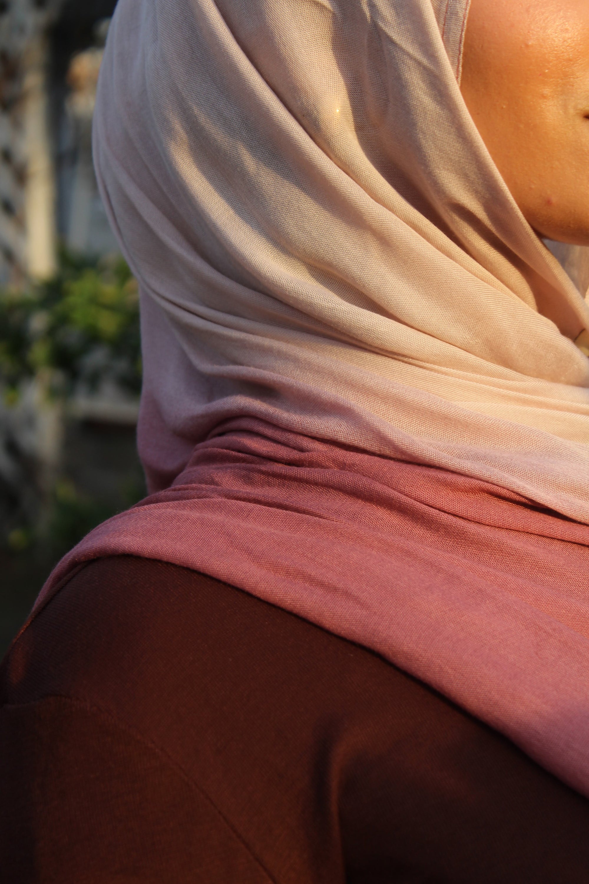 Blush Rose Ombré Scarf