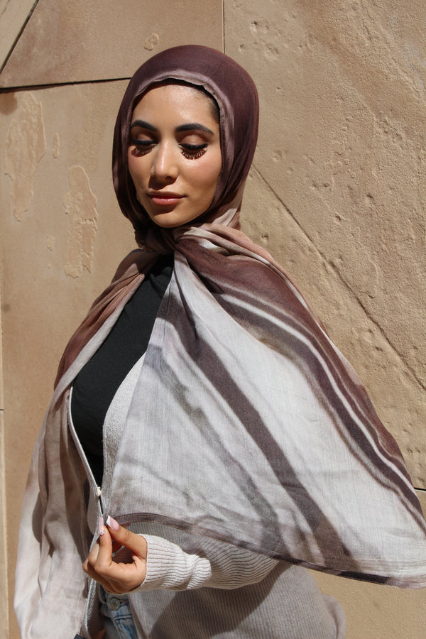 Rosalia Marble Scarf - Diamanté Scarves