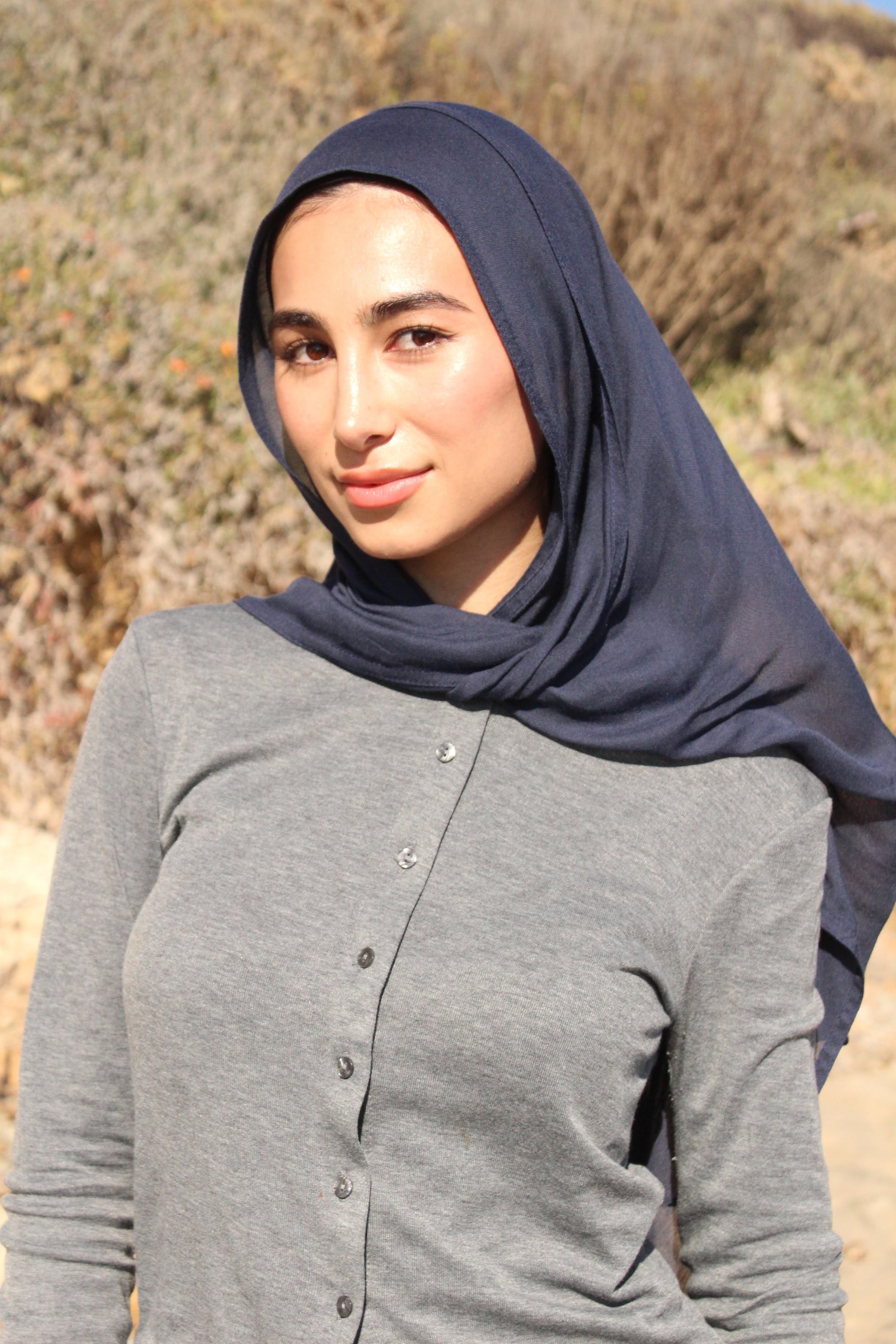 Navy Slate Scarf