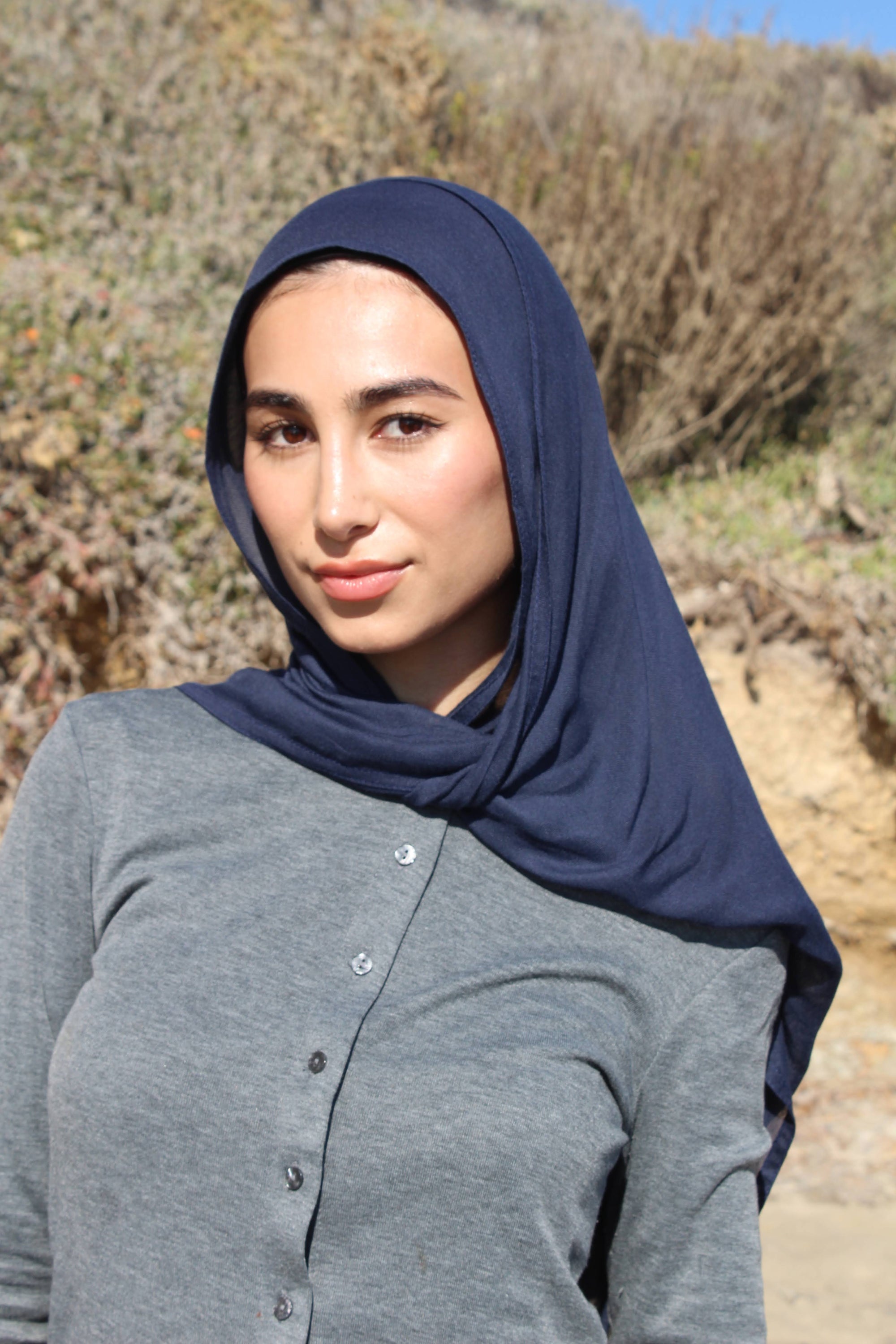 Navy Slate Scarf