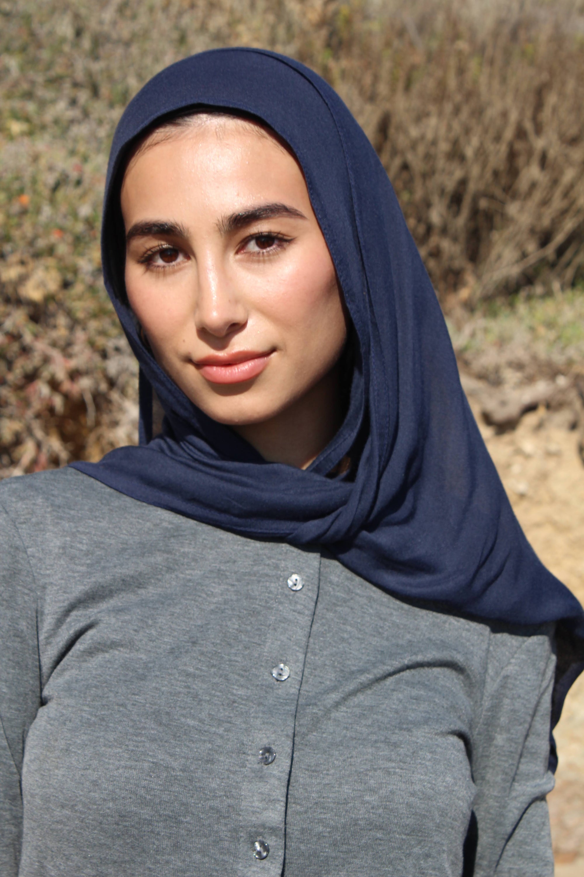 Navy Slate Scarf