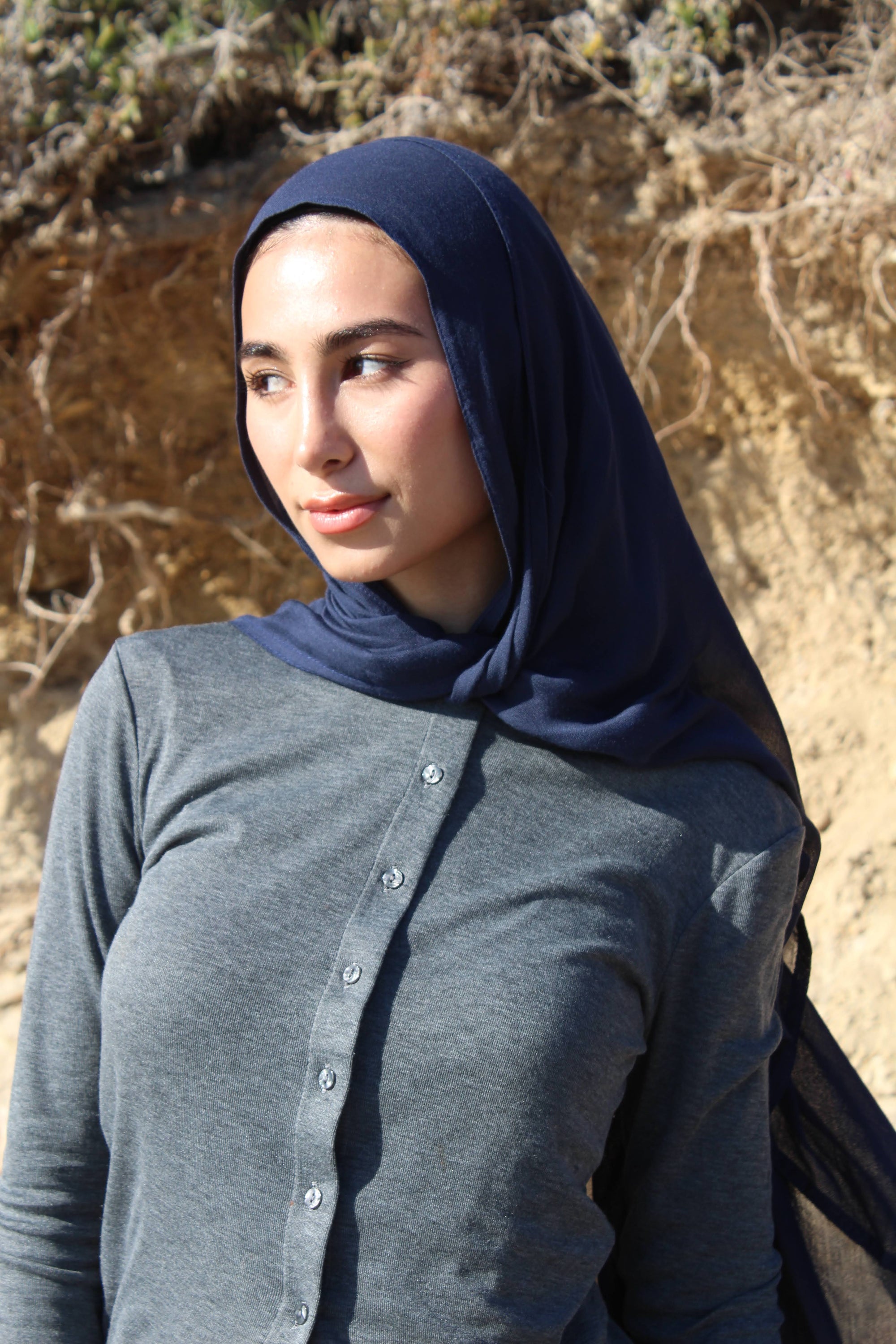 Navy Slate Scarf