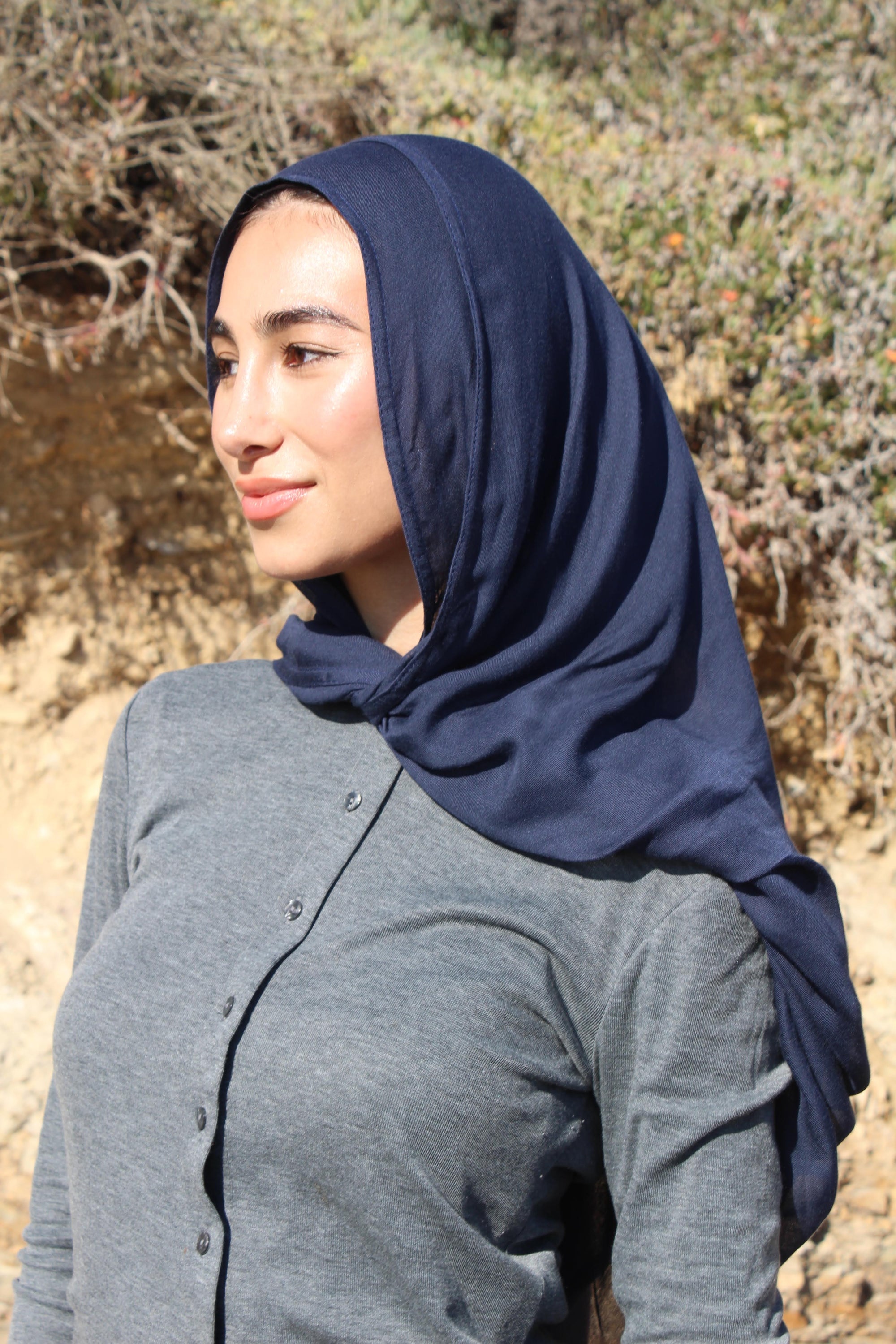 Navy Slate Scarf