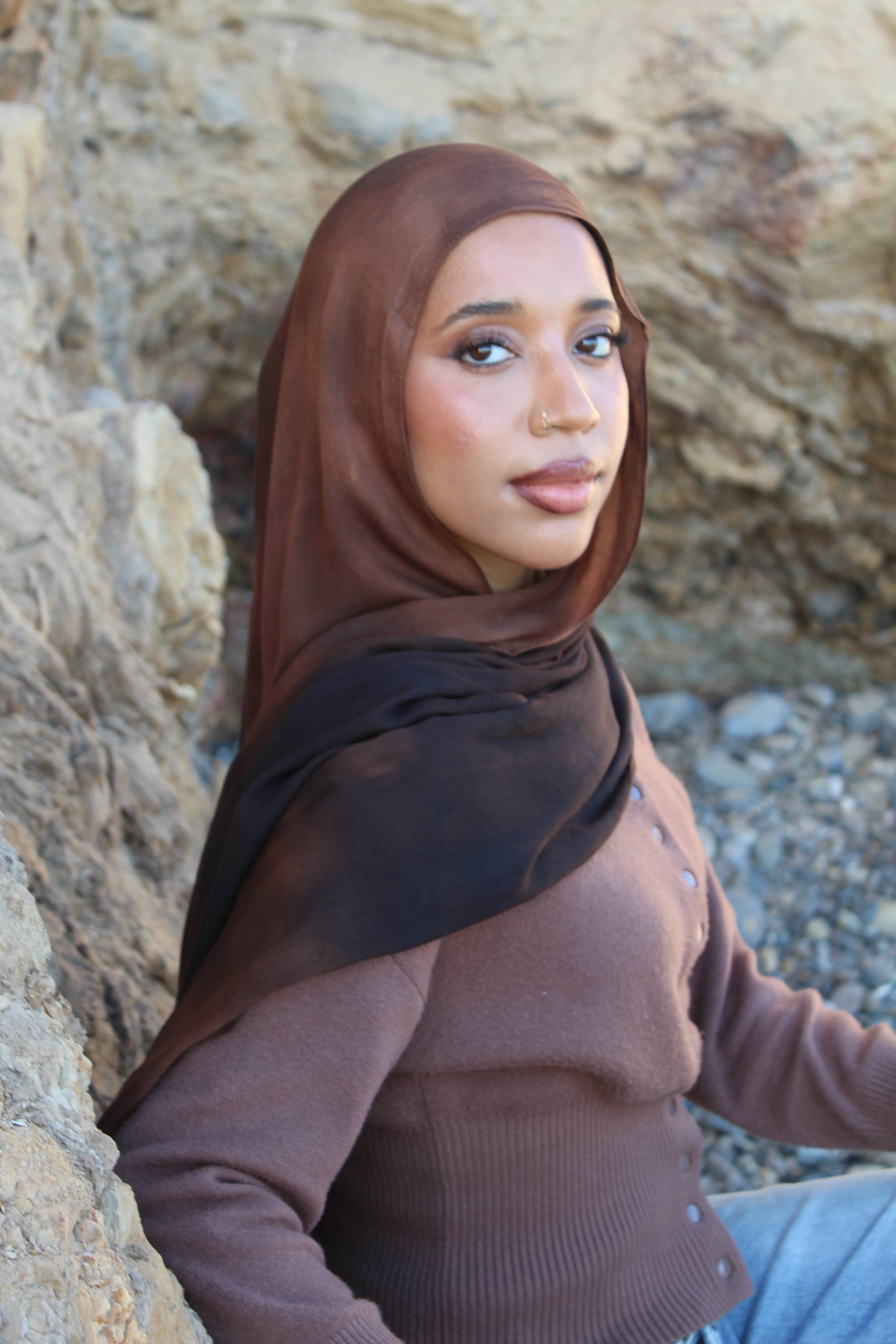 Eclipse Brown Scarf