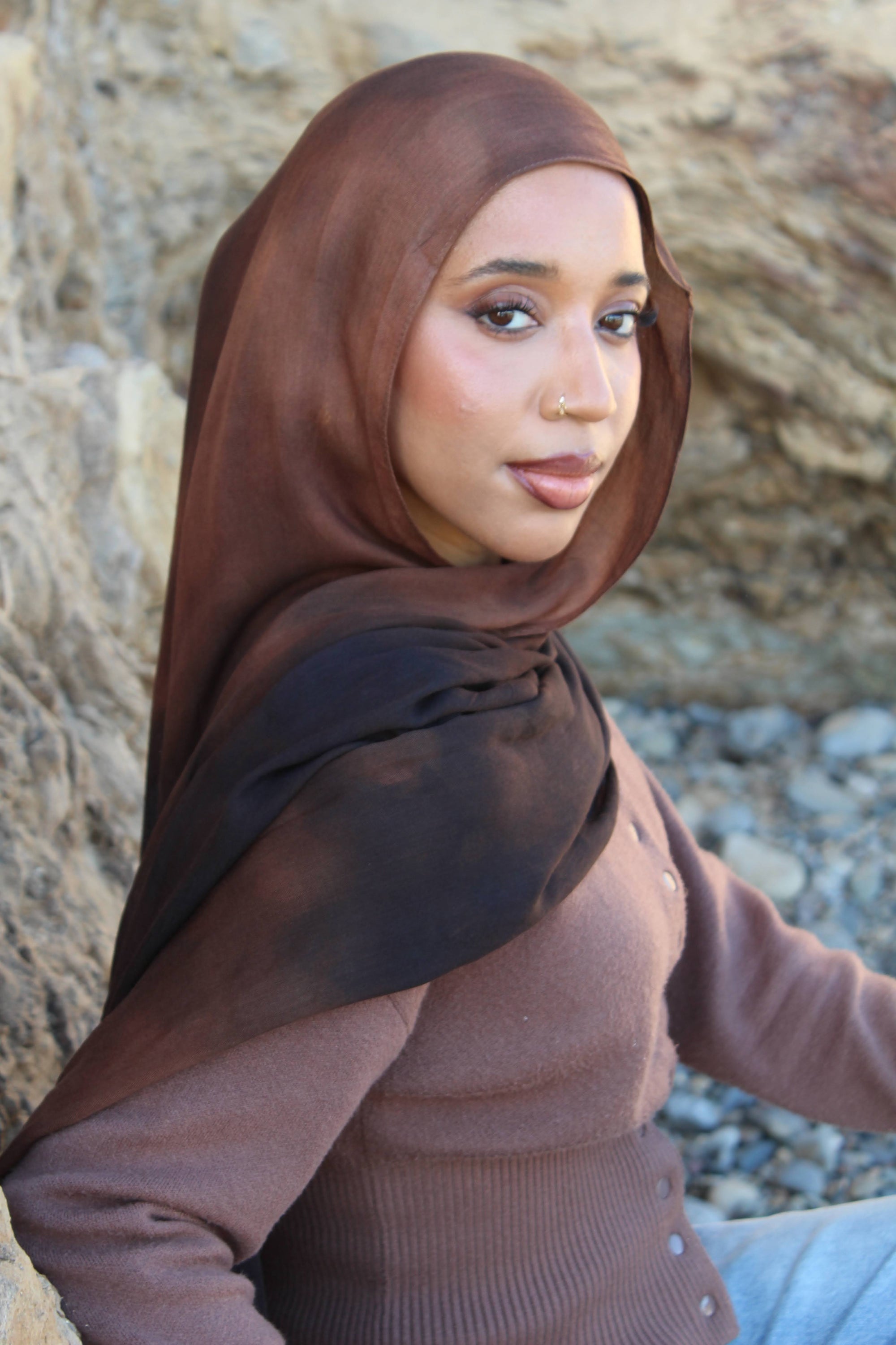 Eclipse Brown Scarf