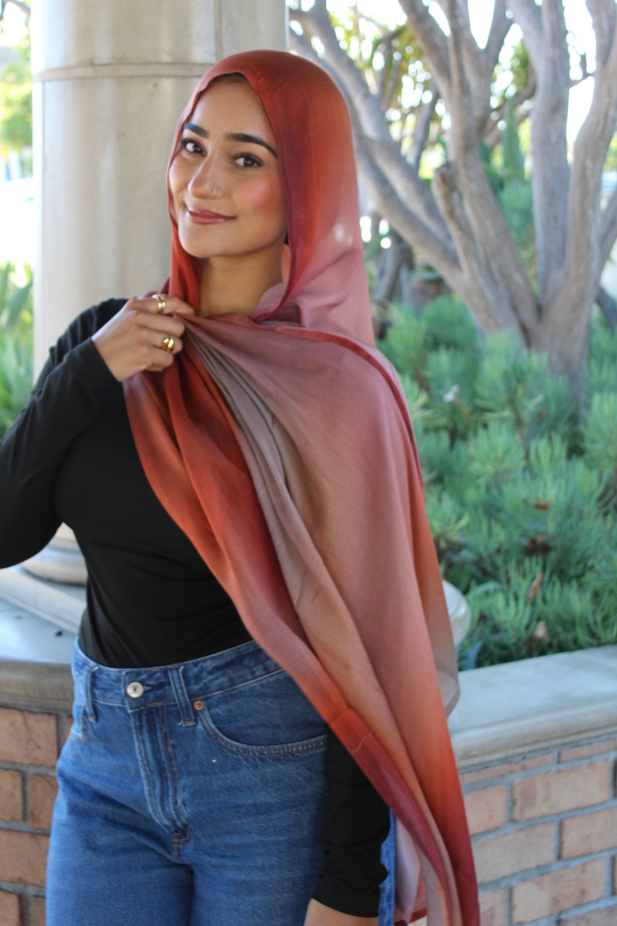 Burnt Blossom Scarf