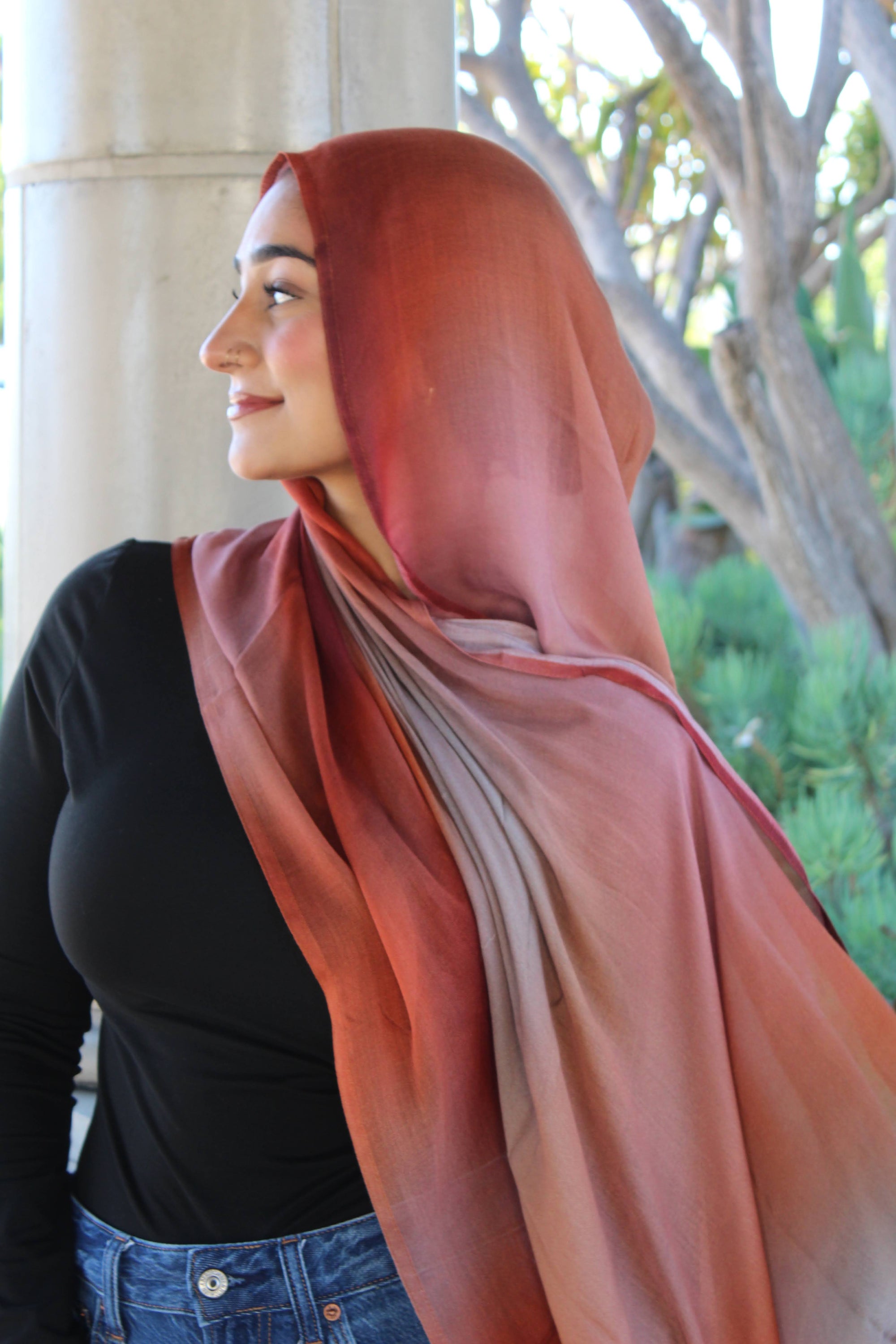 Burnt Blossom Scarf