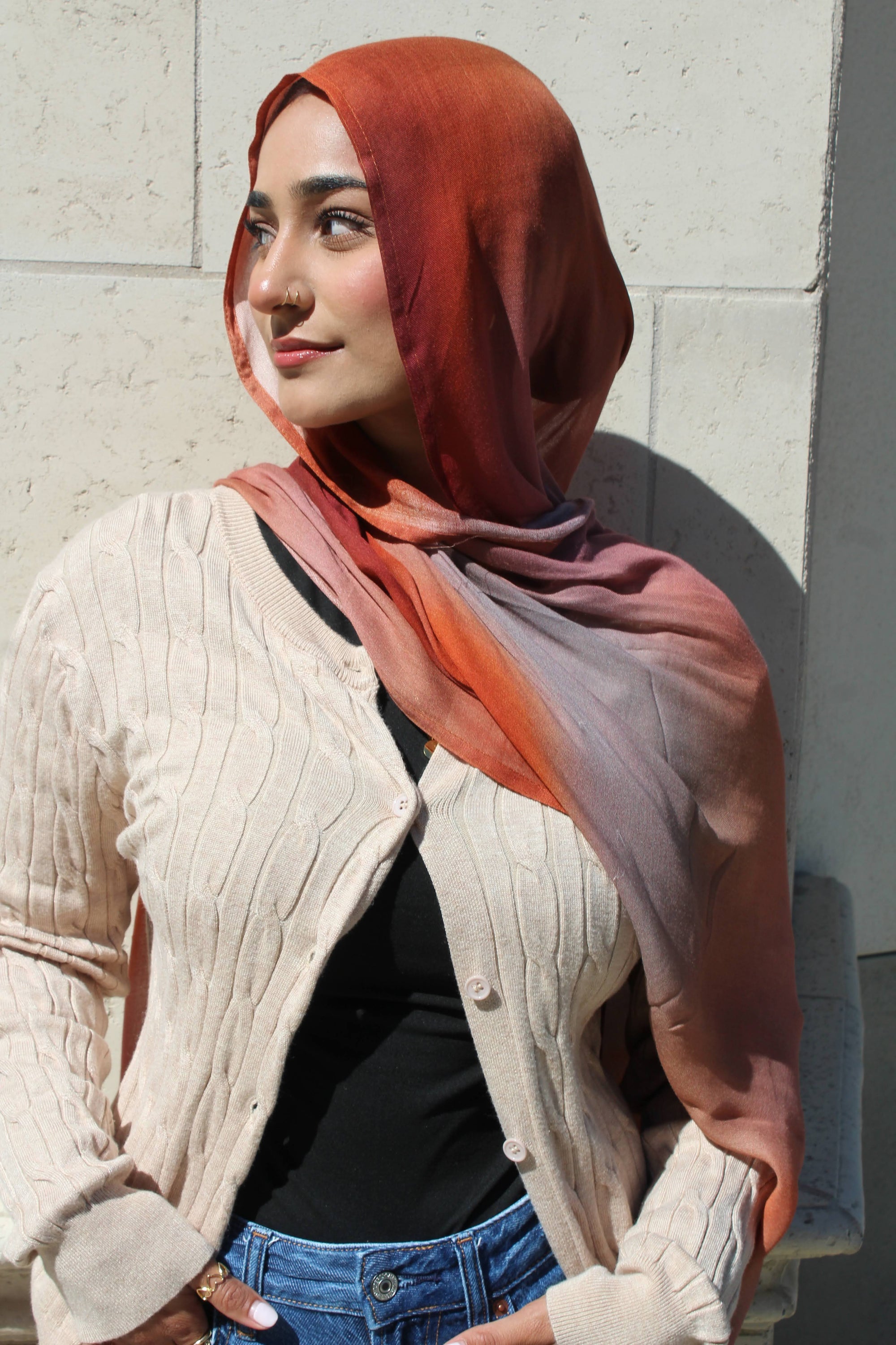 Burnt Blossom Scarf