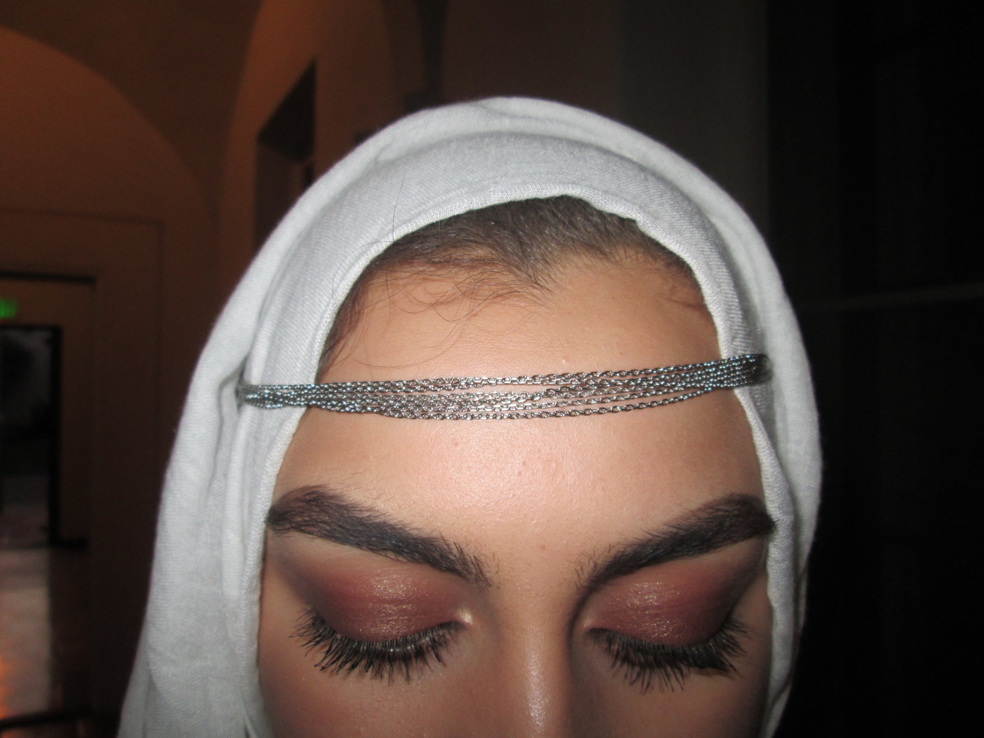 Silver Chain Head Piece