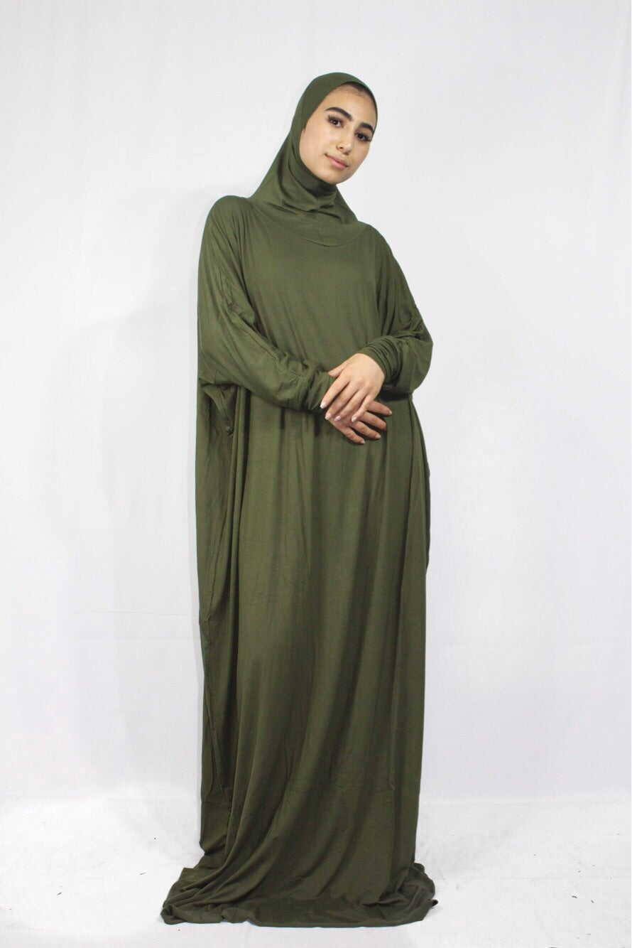 Olive Green Prayer Dress